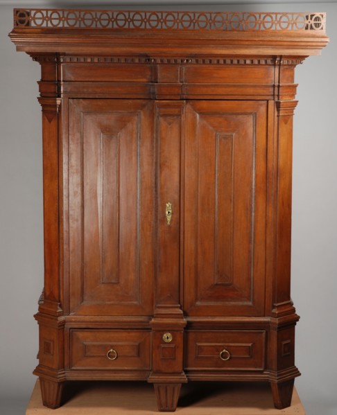 Oak Louis Seize two door cabinet, cabinet cabinet furniture furniture interior design wood oak brass, Oak classicist two-door