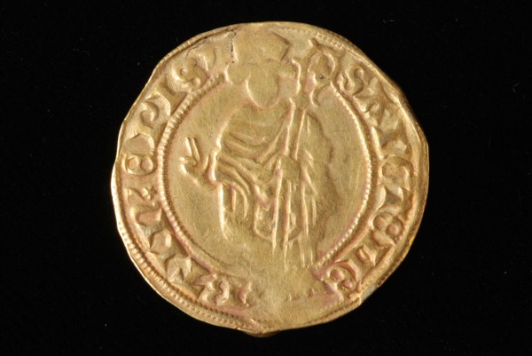 Rudolf van Diepholt (muntheer 1431 - 1455), St. Martinusgoudgulden, Bisdom Utrecht, bishop Rudolf van Diepholt, postulate gold