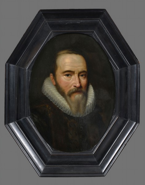 copy after: Michiel Jansz. van, Portrait of Johan van Oldenbarnevelt, portrait painting footage copper oil painting copper
