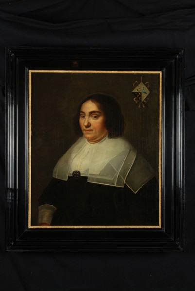 copy after: Michiel Jansz. van, Portrait of Maria van Reigersberch, portrait painting footage linen oil painting, Standing