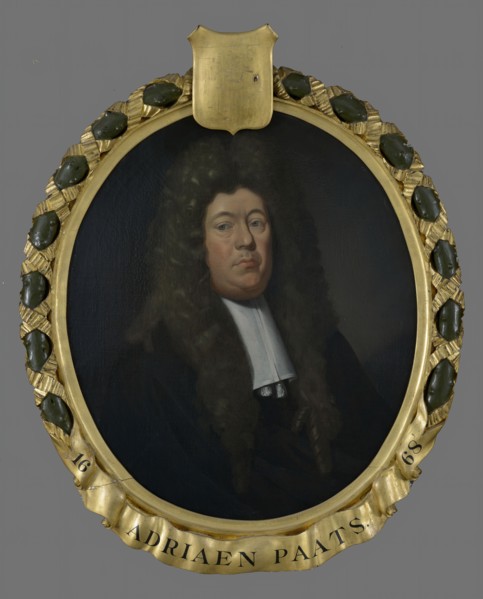 Pieter van der Werff, Portrait of Adriaen Paets I (1631-1686), ruler between 1668 and 1686, portrait painting visual material