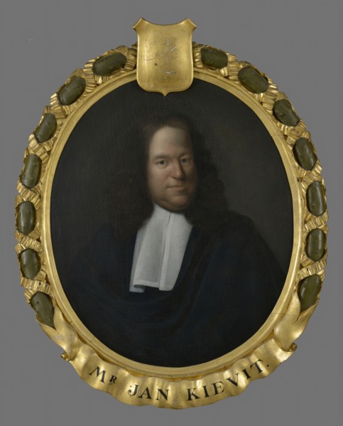 Pieter van der Werff, Portrait of Johan Kievit (ca. 1637? -1692), portrait painting visual material linen oil painting canvas