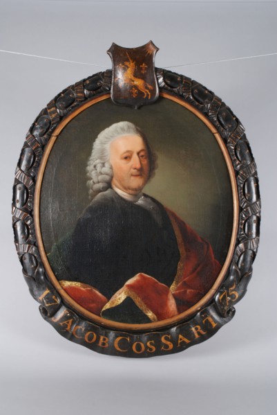 Dionys van Nijmegen, Portrait of Jacob Jansz. Cossart (1713-1780), director of the VOC between 1775 and 1780, portrait painting