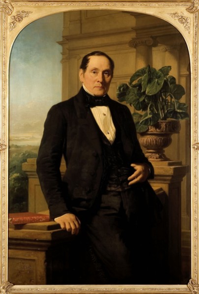 Jacob Spoel, Portrait of Bernardus Ewoud Cankrien, portrait painting footage linen oilpaint wood canvas, Standing rectangular