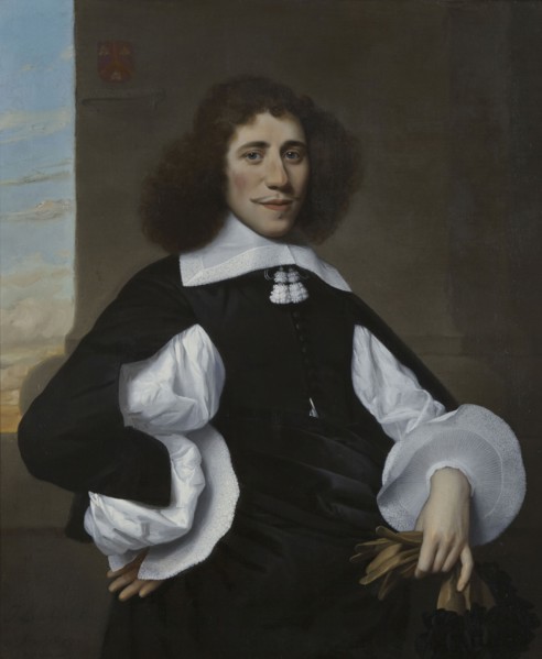 Isaack Luttichuys, Portrait of Abraham de Riemer (1628-1683), portrait painting footage linen oil paint, Standing rectangular
