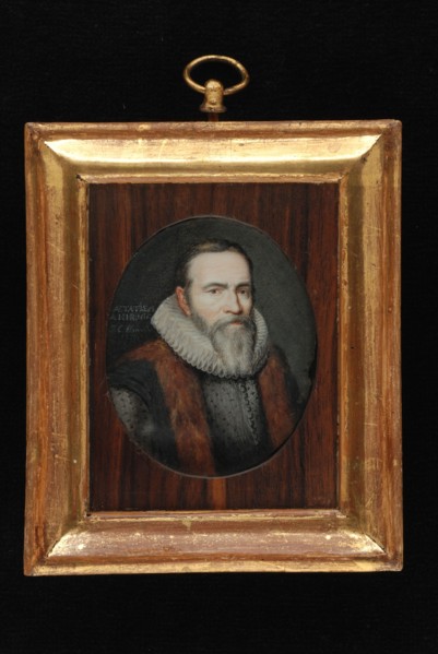 Johan Christiaan Elin, Portrait miniature by Johan van Oldenbarnevelt, portrait miniature painting footage wood ivory paint