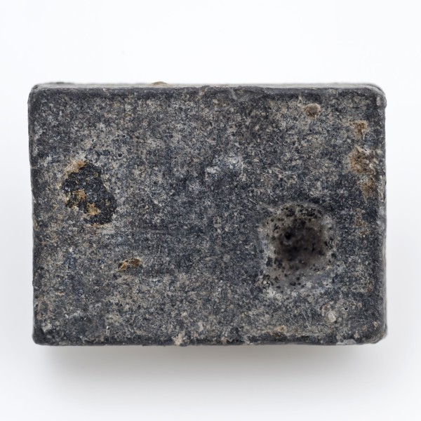 Rectangular slice or disk lead, possible playing stone or playing disc, disc soil find lead metal, gram cast Rectangular flat