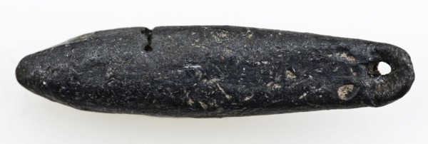 Drop-shaped lead weight, fishing lead, lead weight ground find lead metal, cast drilled Stretched drop-shaped solid metal object