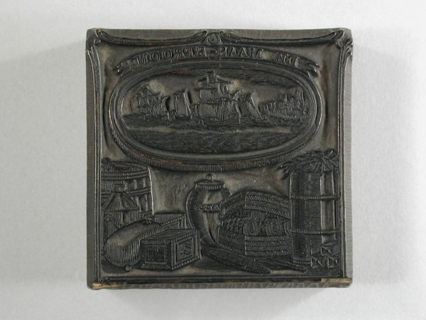 Wooden cliché for printing tobacco bags, cliché printing equipment wood pokewood?, stabbed engraved Square wooden block