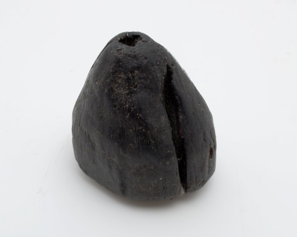 Wooden swivel, inverted conical shape, cylindrical upper edge, zweeptol toll toy relaxant soil find wood, sawn cut Wood toll