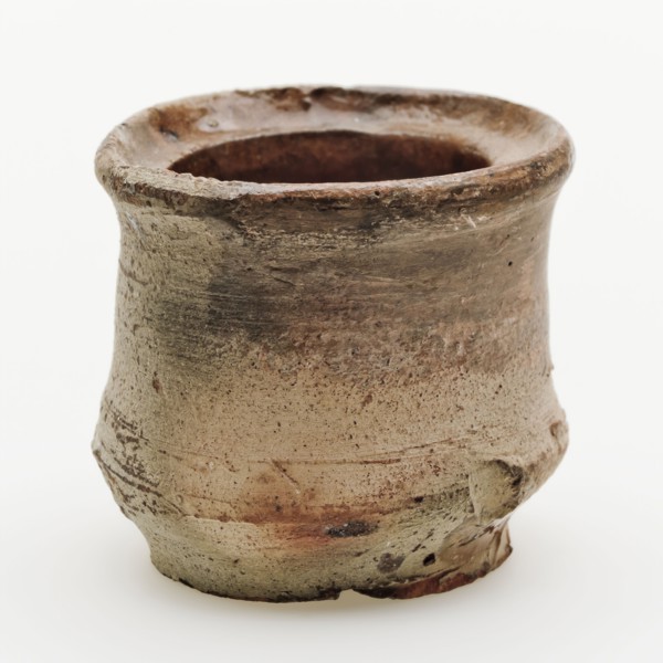 Pottery ointment jar, belly model, internally glazed, ointment jar pot holder soil find ceramic earthenware glaze lead glaze