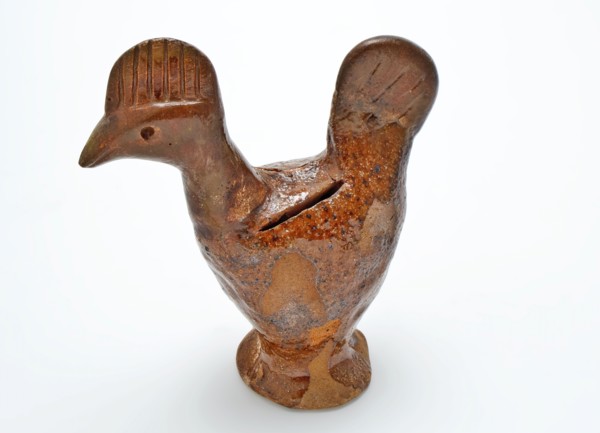 Earthenware money-saving pot of red earthenware, glazed, slot for coins, money saver piggy bank holder earth discovery ceramic
