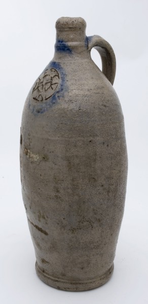 Stoneware mineral water bottle on stand, arched model, stamped mark, mineral pitcher pitcher pitcher product packaging container