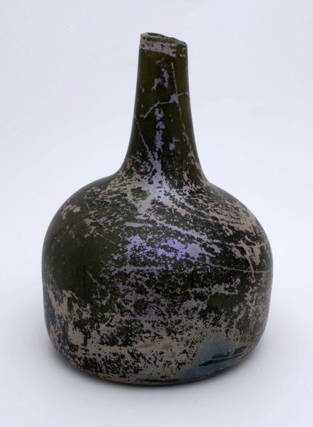 Bulbous bottle, wine bottle bottle holder soil find glass, free blown and shaped glass application Bottle shaped bottle bell