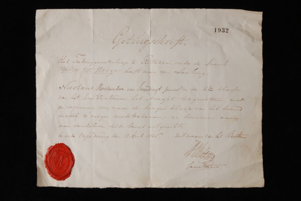 Explanation of drawing society This leads to Hooger that Nicolaus Montauban of Swijndregt jr in the 2nd class of signing