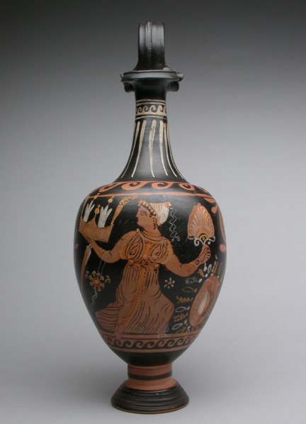 Oinochoe (Pitcher), end of 4th century BC, Attributed to the Mattinata Painter, Greek, Apulia,