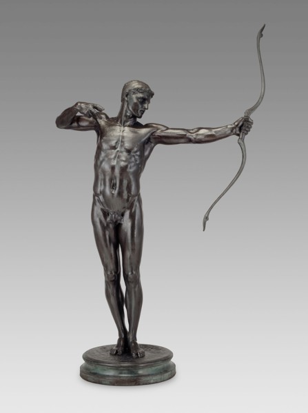 Teucer, Brother of Ajax, modeled 1881 (cast 1882), executed replica c. 1891, William Hamo