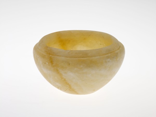 Vessel, Archaic Period/Old Kingdom, Dynasty 1–3 (3050–2630 BC), Egyptian, Egypt, Alabaster, 5.5 × 9