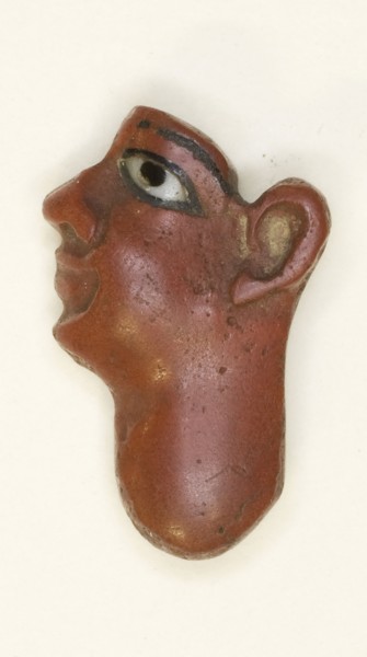 Inlay Depicting the Face of a King, Late Period–Ptolemaic Period (about 7th–1st century BC),