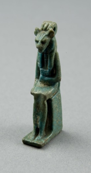 Amulet of the Goddess Bastet, Third Intermediate Period, Dynasty 21–25 (1070–656 BC), Egyptian,