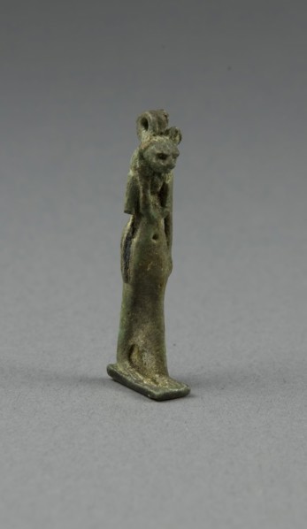 Amulet of the Goddess Bastet, Third Intermediate Period, Dynasty 21–25 (1070–656 BC), Egyptian,