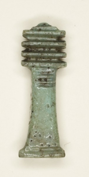 Amulet of a Djed Pillar, Third Intermediate Period–Ptolemaic Period (11th–7th centuries BC),