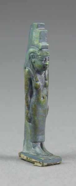 Amulet of the Goddess Isis, Third Intermediate Period, Dynasty 21–25 (1070–656 BC), Egyptian,
