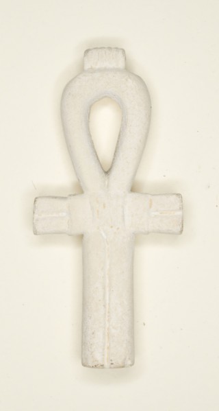 Amulet of an Ankh, Third Intermediate Period–Late Period (1070–332 BC), Egyptian, Egypt, Low-fired