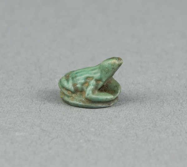 Scaraboid of a Frog, Ankh Sign on Underside, New Kingdom, Dynasty 18 (about 1550–1295 BC),