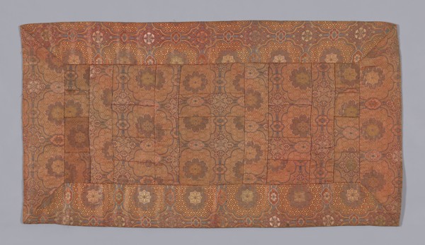 Zagu (Seating Mat), Edo period (1615–1868), 1775/1800, Japan, compound satin weave, silk and