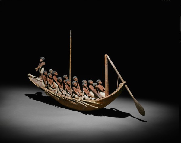 Model of a River Boat, Middle Kingdom, Dynasty 11–12 (about 2046–1794 BC), Egyptian, Egypt, Wood