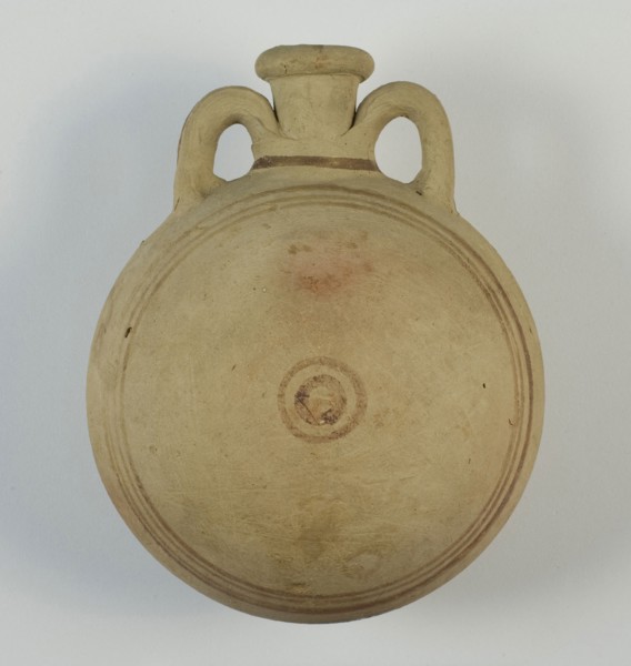 Pilgrim Bottle, New Kingdom–Third Intermediate Period, Mid–Dynasty 18–21 (about 1352–945 BC),