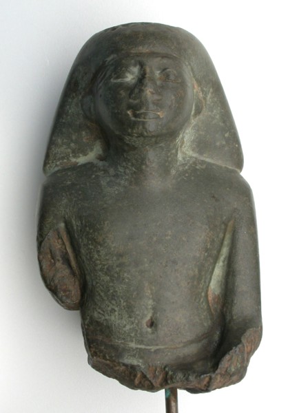 Fragmentary Statue: Bust of a Seated Man, Late Period, Dynasty 26 (664–525 BC), Egyptian, Egypt,