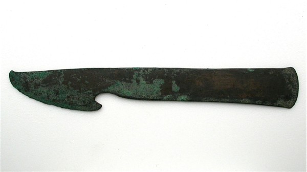 Razor, New Kingdom, Dynasty 18 (about 1550–1295 BC), Egyptian, Egypt, Bronze, 17.1 × 2.5 × 0.3 cm