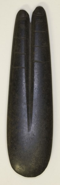 Amulet of Two Fingers, Late Period, Dynasty 26–30 (664–332 BC), Egyptian, Egypt, Hematite, 9.9 × 2