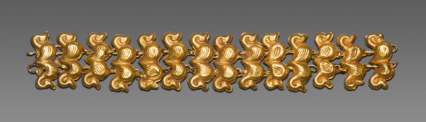 Fragment of a Necklace, 3rd century AD, Roman, probably Egypt, Roman Empire, Gold, 11.43 × 1.56 cm