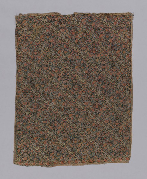 Fragment (Dress Fabric), 18th century, Iran (Persia), Iran, 75.8 x 57.7 cm (29 7/8 x 22 3/4 in.)