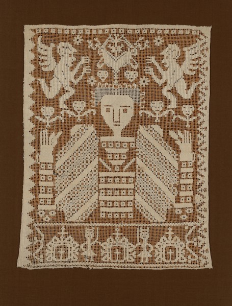 Panel, 1601/25, Italy, Linen, plain weave, drawn work embroidered in darning, hem, overcast, and