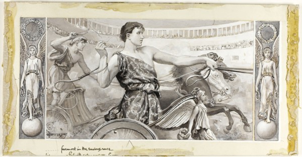 Foremost in the Envious Race, 1885, Will Hicock Low, American, 1853-1932, United States, Gray and