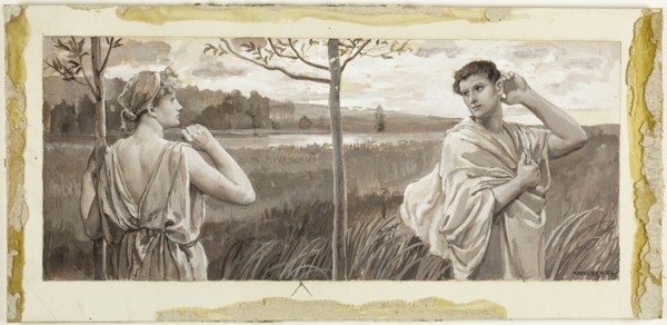 Lycius, Look Back, and Be Some Pity Shown, 1885, Will Hicock Low, American, 1853-1932, United