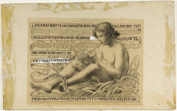 Tail-Peice, The History of the Book, c. 1888, Will Hicock Low, American, 1853-1932, United States,