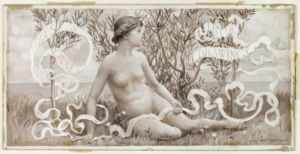 Odes and Sonnets List of Drawings, 1887, Will Hicock Low, American, 1853-1932, United States, Brown