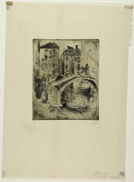 Venetian Canal and Bridges, 1886, Robert Frederick Blum, American, 1857-1903, United States,