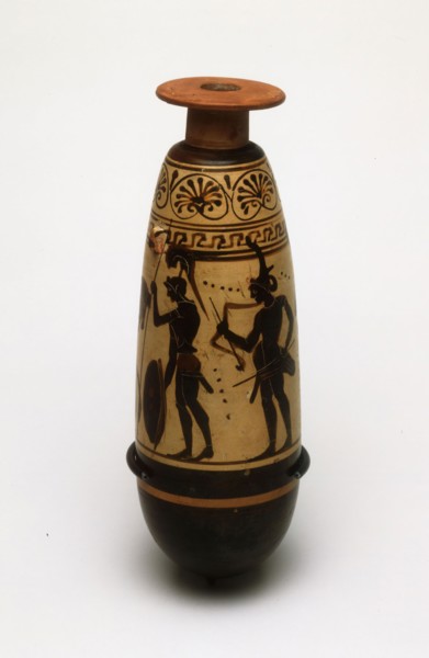 Alabastron (Container for Scented Oil), about 500/480 BC, Greek, Athens, Attributed to the Diosphos