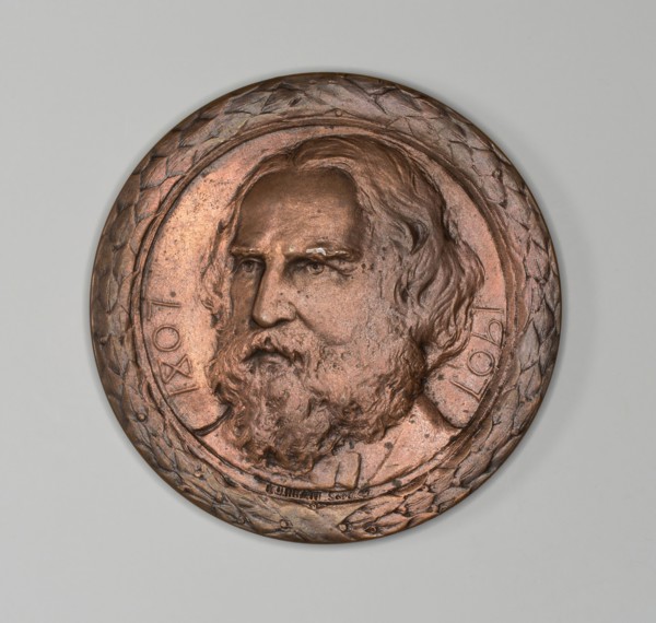 Medal commemorating Henry Wadsworth Longfellow, c. 1882, Bela Lyon Pratt, American, 1867–1917,