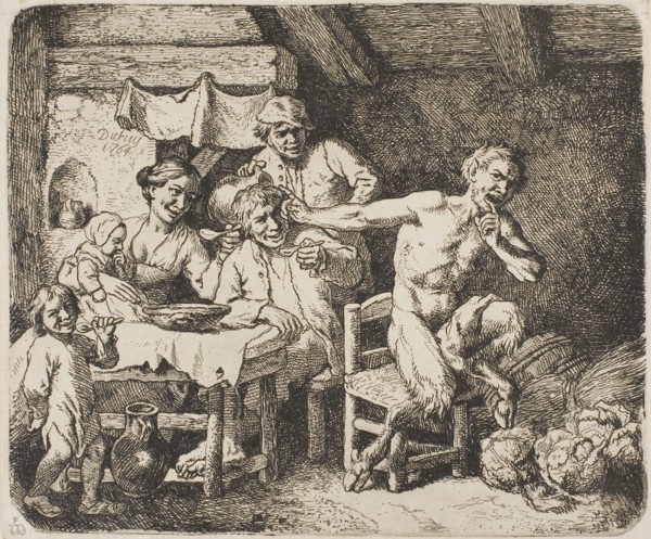 The Satyr in Peasant’s House, 1764, Christian Wilhelm Ernst Dietrich, German, 1712-1774, Germany,