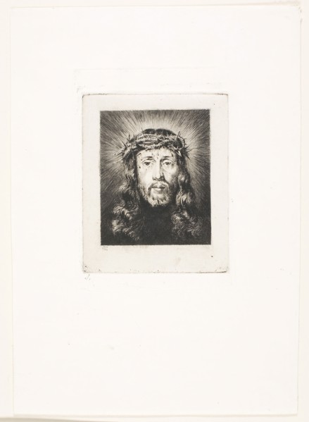 The Face of Christ, 1849, Charles Meryon (French, 1821-1868), after a minature by Elise Brurère