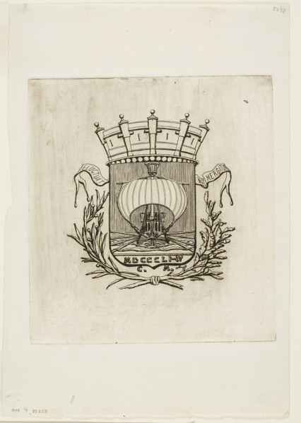 It Rocks but is Not Sunk, 1854, Charles Meryon, French, 1821-1868, France, Etching on ivory laid