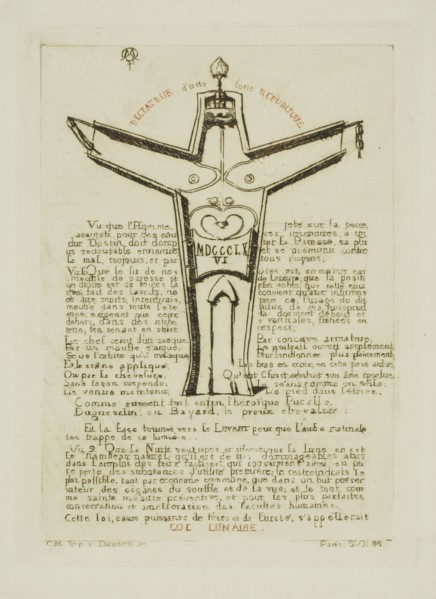 Lunar Law, No. 2, 1866, Charles Meryon, French, 1821-1868, France, Etching in warm black with some