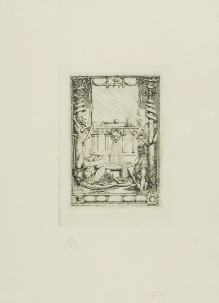 Frontispiece for the Catalogue of the Engravings of Thomas De Leu, 1866, Charles Meryon, French,